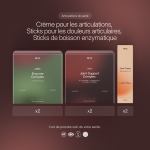 Crème pour les articulations, Sticks pour les douleurs articulaires, Sticks de boisson enzymatique (Mega pack)